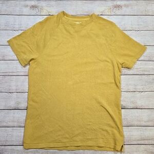 Mustard‎ yellow men's short sleeve shirt